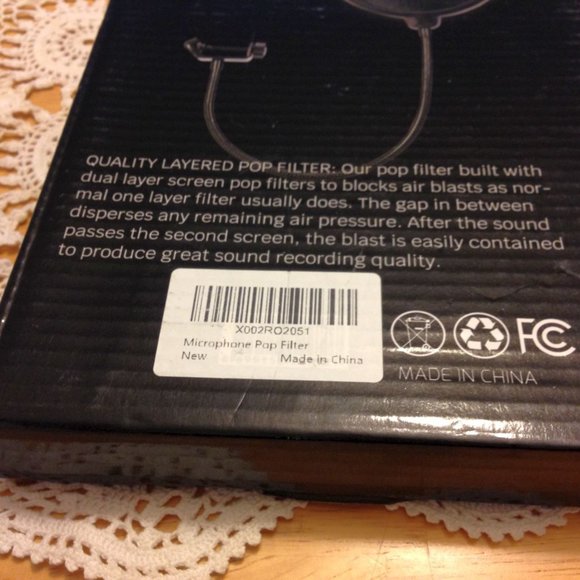 Microphone Pop Filter - new - reduces pops on certain letters for better… - Picture 4 of 4